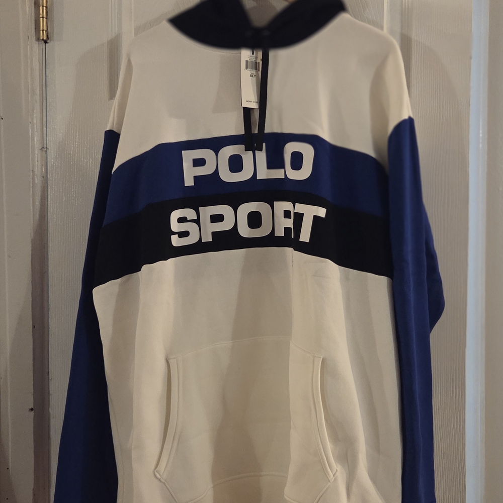 Polo Sport Hoodie And Sweatpant Set in Blue and White